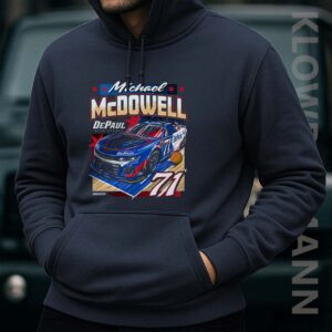 71 Michael McDowell DePaul University 2025 Hoodie, Nascar
