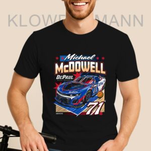 71 Michael McDowell DePaul University 2025 Shirt, Nascar