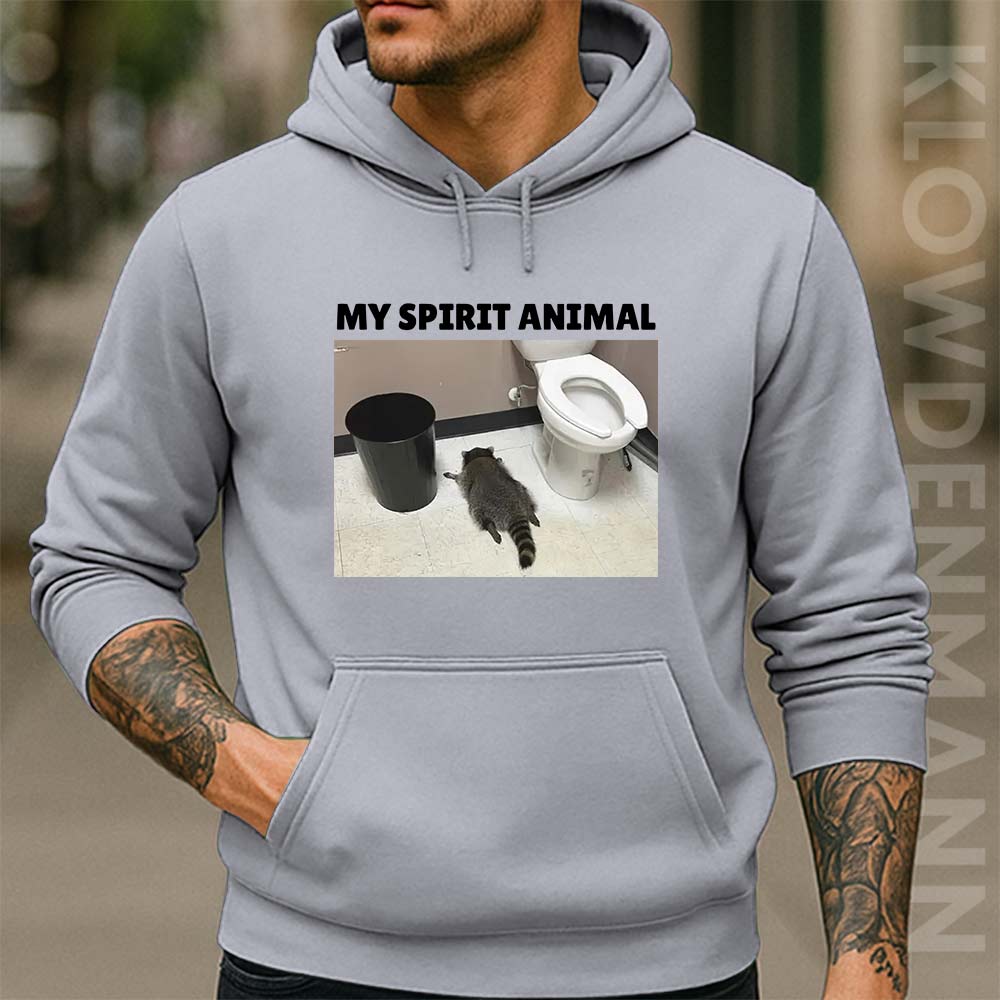 My Spirit Animal Hoodie, Raccoon Gets Drunk Liquor