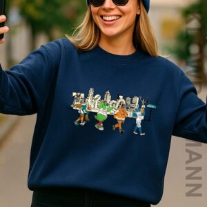 Philly Mascot Skyline Sweatshirt, Philadelphia Eagles