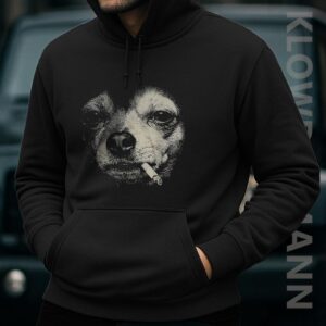 Dog Smoking Cigarette Chihuahua Meme Hoodie