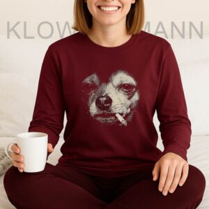 Dog Smoking Cigarette Chihuahua Meme Long Sleeve