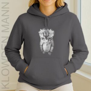 Sad Kitten Meme Standing Cat Hoodie