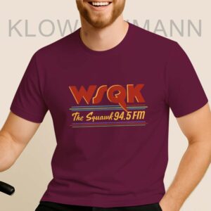 WSQK The Squawk 94.5 FM Radio Shirt, Lucas Sinclair Movie