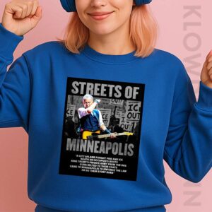 Bruce Springsteen Streets Of Minneapolis A City Aflame Fought Fire And ICE Sweatshirt
