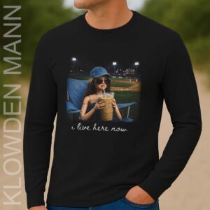 I Live Here Now Long Sleeve, Doll Funny Ballfield Dark