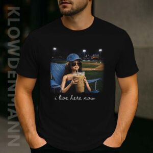 I Live Here Now Shirt, Doll Funny Ballfield Dark